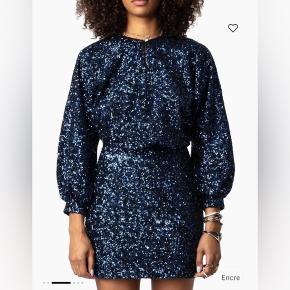 Zadig & Voltaire Dresses & Skirts - NWT - Zadig & Voltaire - Defile - Navy Sequin Mini Dress - Small